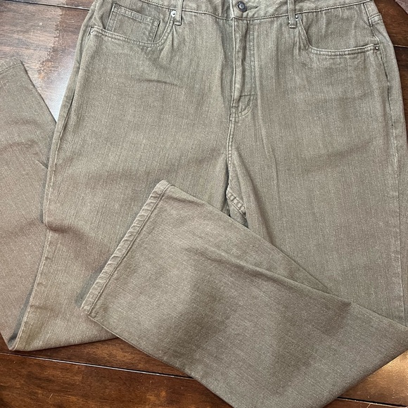 Coldwater Creek Gray/green Denim Jeans - Picture 1 of 6